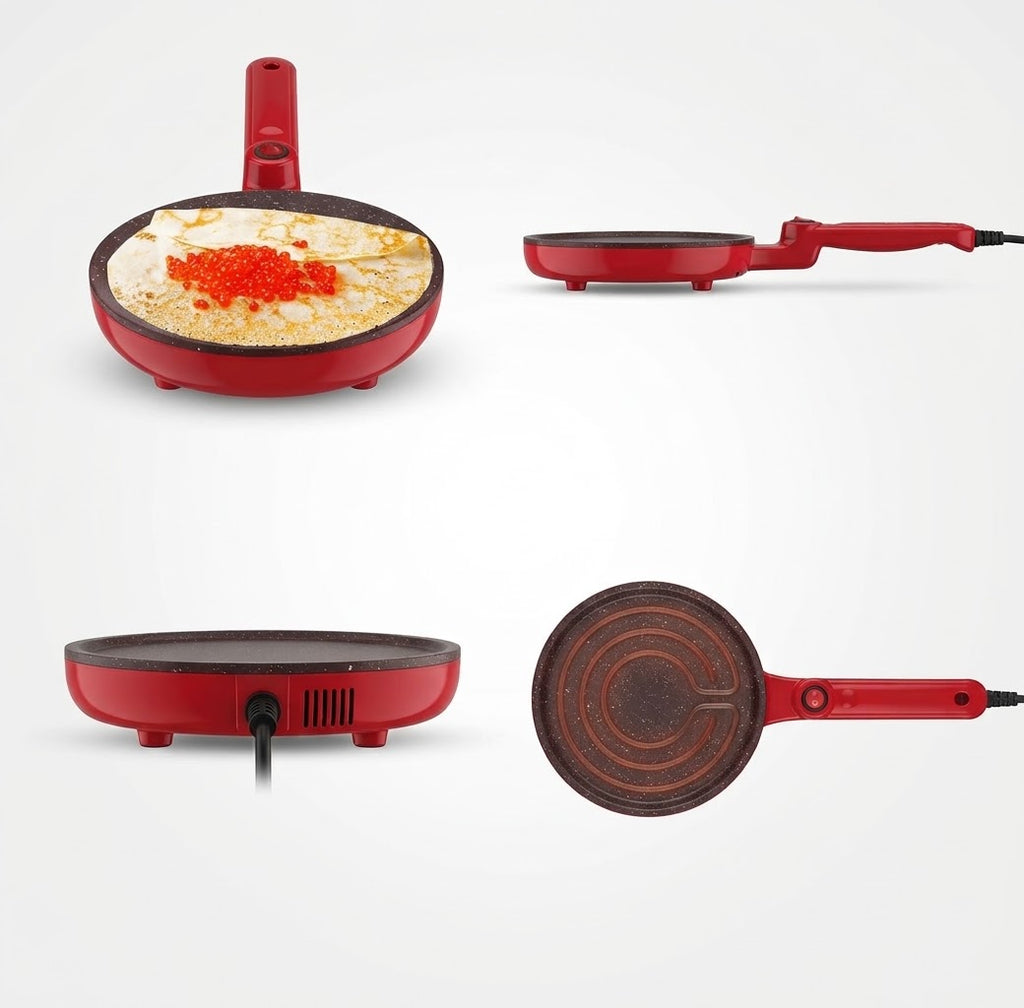 650W Electric Pancake & Crepe Maker – 20cm Non-Stick Pan