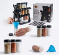 360° Rotating Spice Rack with 18 Glass Jars