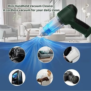 Portable Cordless Car Vacuum Cleaner – USB Rechargeable Mini Handheld Vacuum