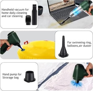 Portable Cordless Car Vacuum Cleaner – USB Rechargeable Mini Handheld Vacuum