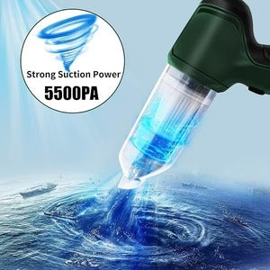 Portable Cordless Car Vacuum Cleaner – USB Rechargeable Mini Handheld Vacuum